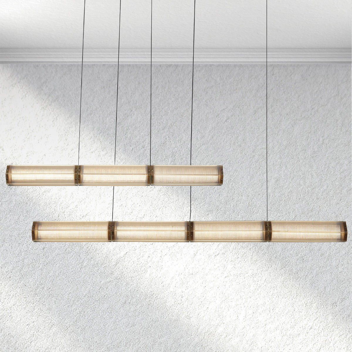 Lumahausco Sunleaf Linear Chandelier
