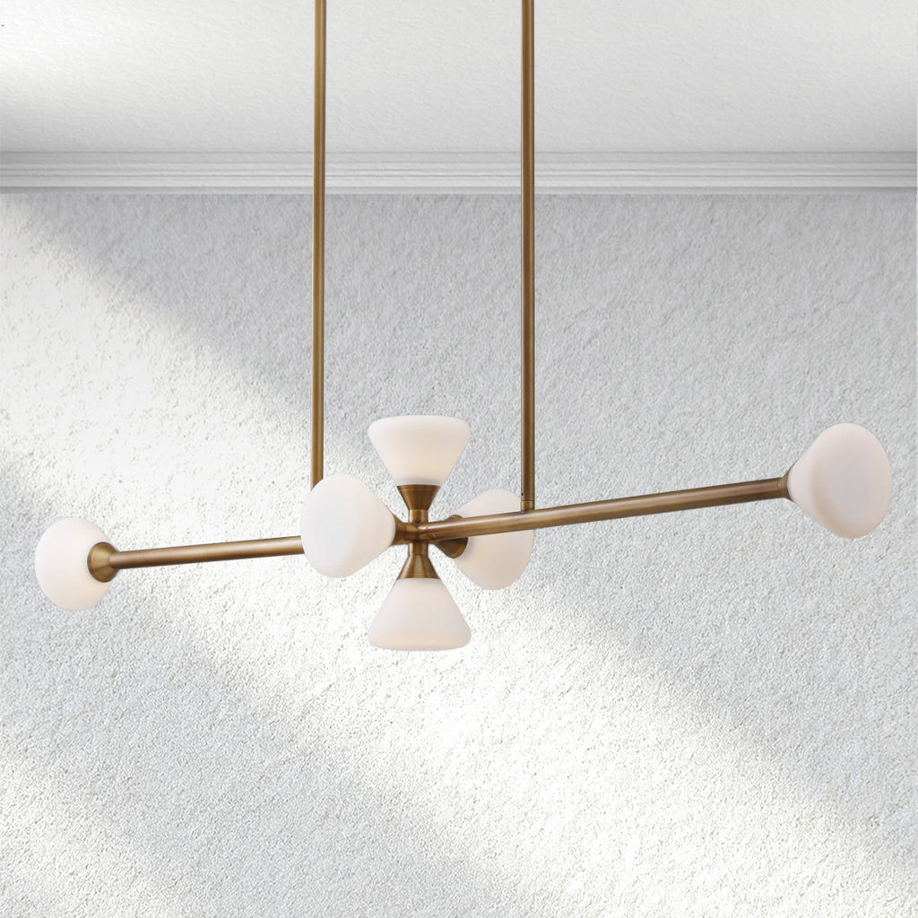 Lumahausco Opaline Linear Chandelier