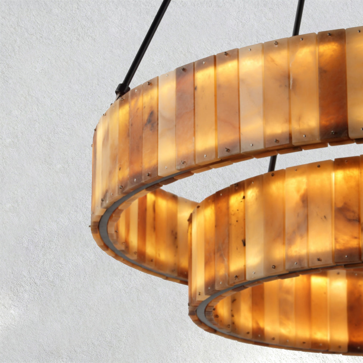 Lumahausco Eterna Alabaster Round Chandelier
